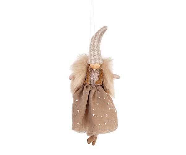 Bambina con gonna stelle da appendere - 27266