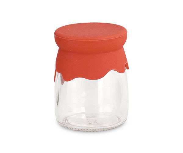 Barattolo cop.silicone rosso - 28383
