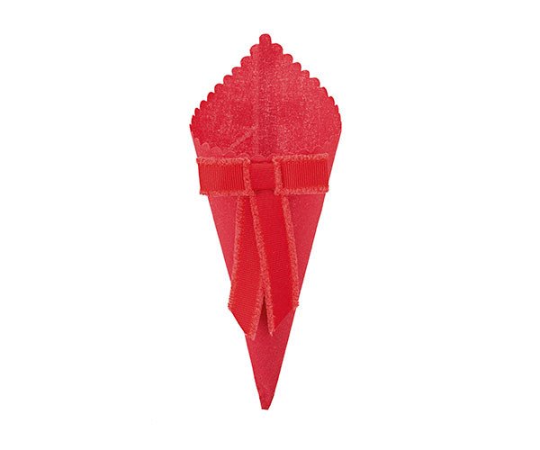 Cono rosso con fiocco - 28573