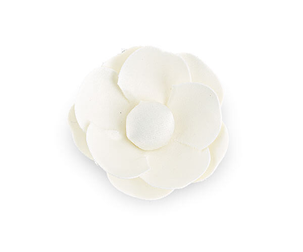 Fiore avorio con adesivo - 28585