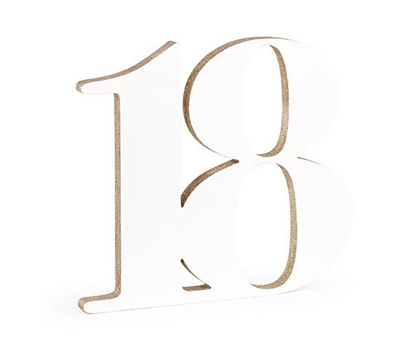 18 legno bianco/glitter champ. - 28969
