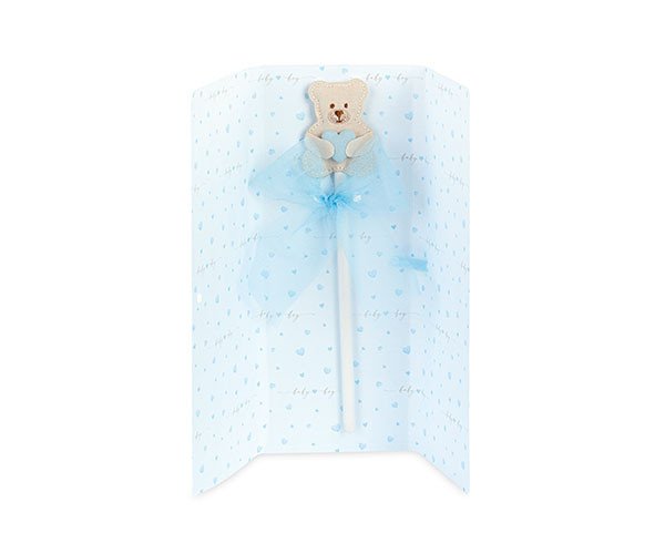 Matita orsetto cuore azzurro con bu - 29300