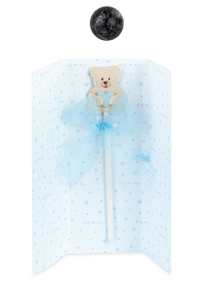 Matita orsetto cuore azzurro con bu - 29300