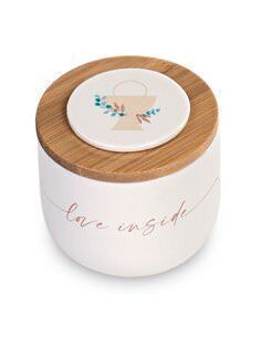 Bomboniera barattolino candela calice comunione con scatola - 29357