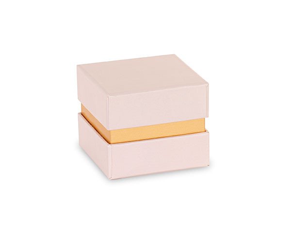 Scatola cipria/oro con inserto - 29414