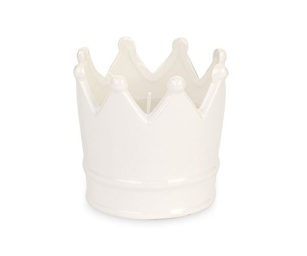 Corona bianca con candela  profumatore con scatola - 29537