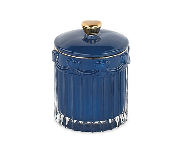 Potiche Candela Profumatore Blu Con Scatola - 29599