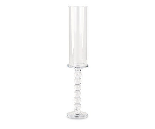 Candeliere vetro con parafiamma - 40197