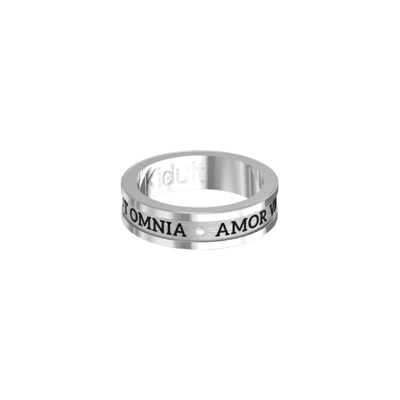 Anello in acciaio 316L cristalli - 721010-13 Anello in acciaio 316L cristalli - 721010-13