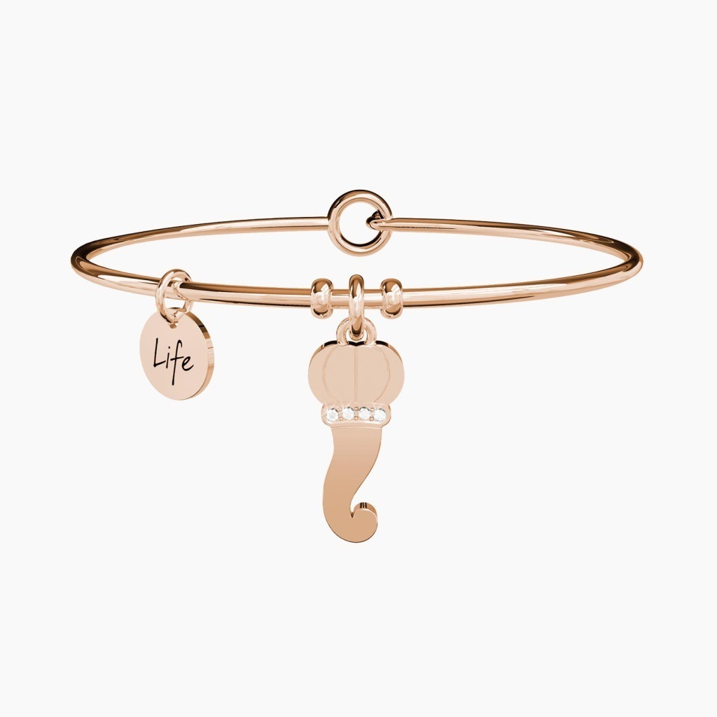 Bracciale in acciaio 316l e pvd rosè - 731013