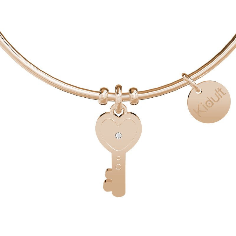 Bracciale in acciaio 316l e pvd rosè - 731015