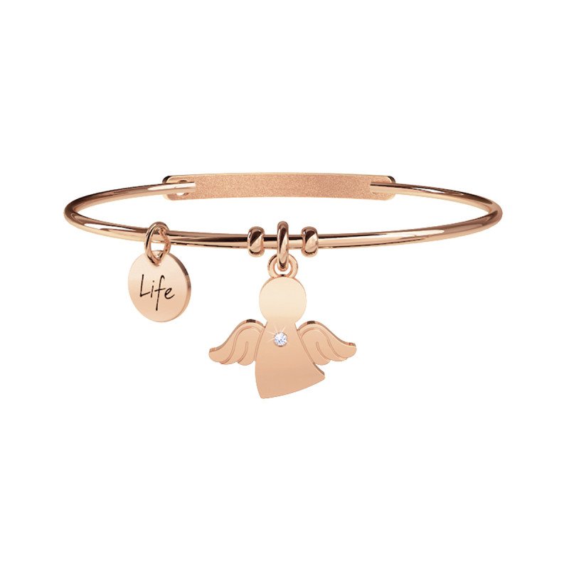 Bracciale in acciaio 316l e pvd rosè - 731037