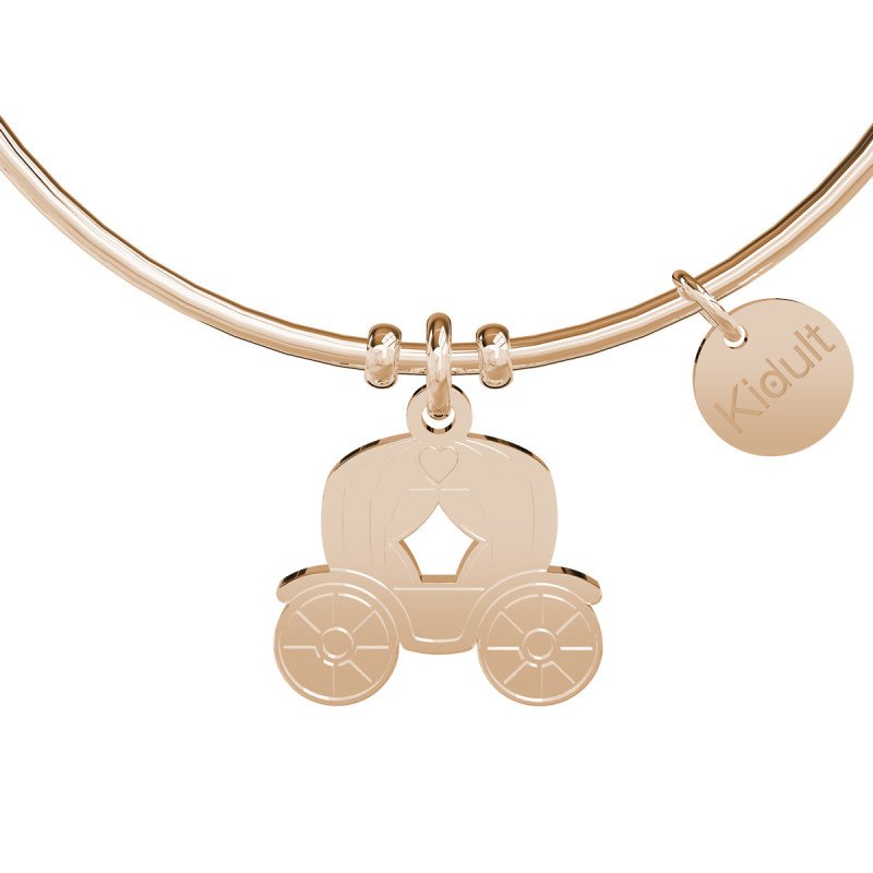 Bracciale in acciaio 316l e pvd rosè - 731072