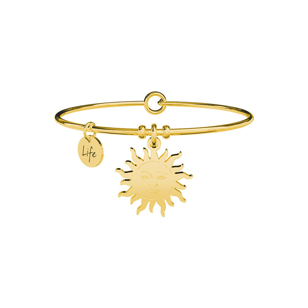 Bracciale in acciaio 316l e pvd oro - 731659