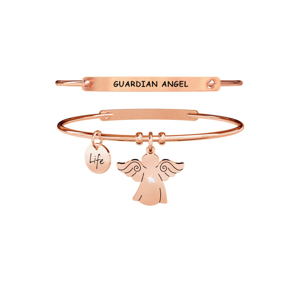 Bracciale in acciaio 316l e pvd rosé - 731761