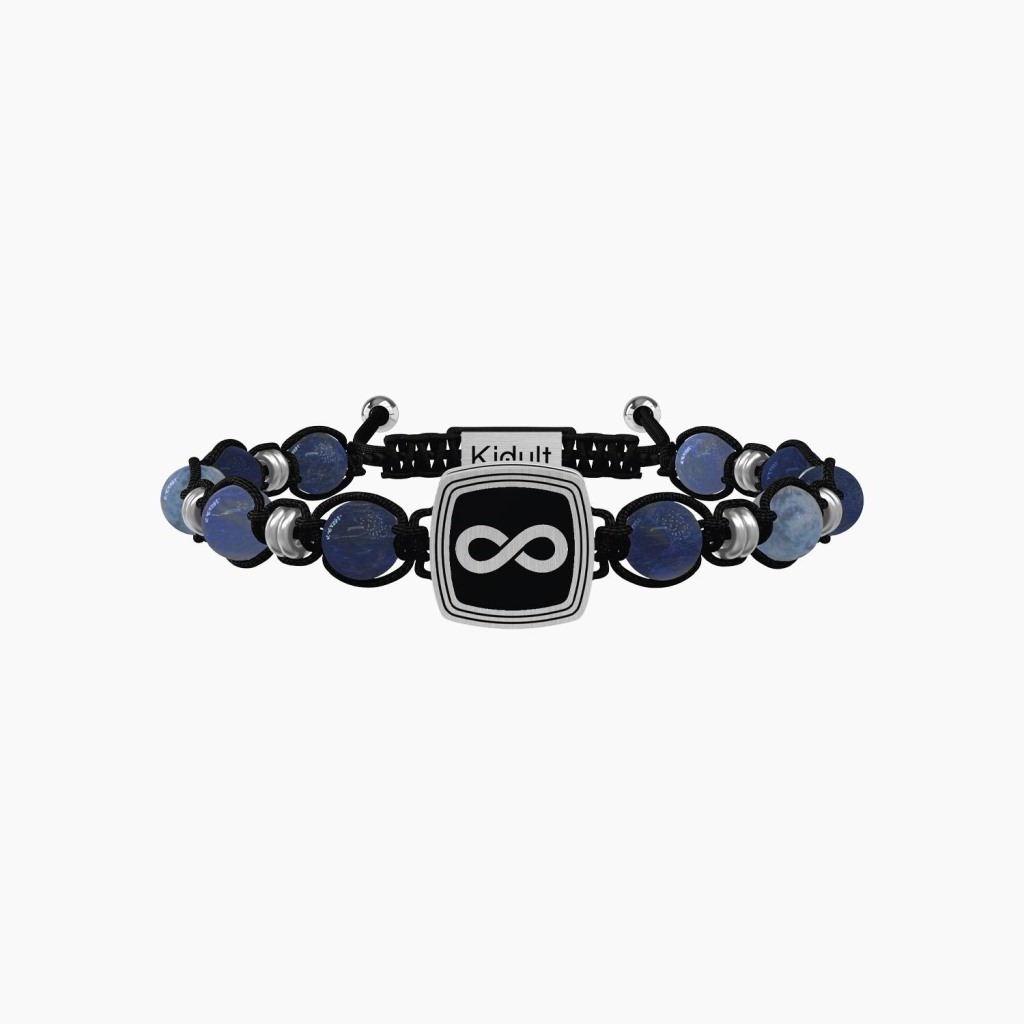 Bracciale dumortierite e acciaio 316l - 731914