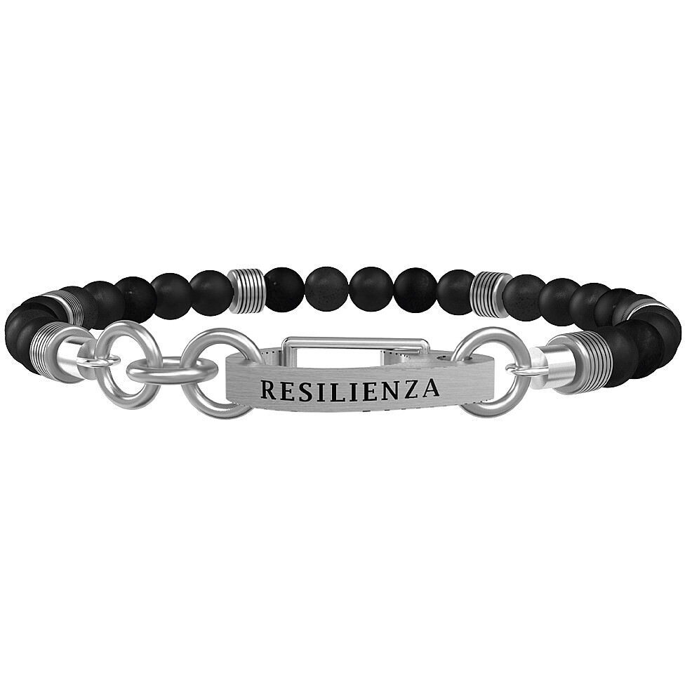 Bracciale agata e acciaio 316l - 731919