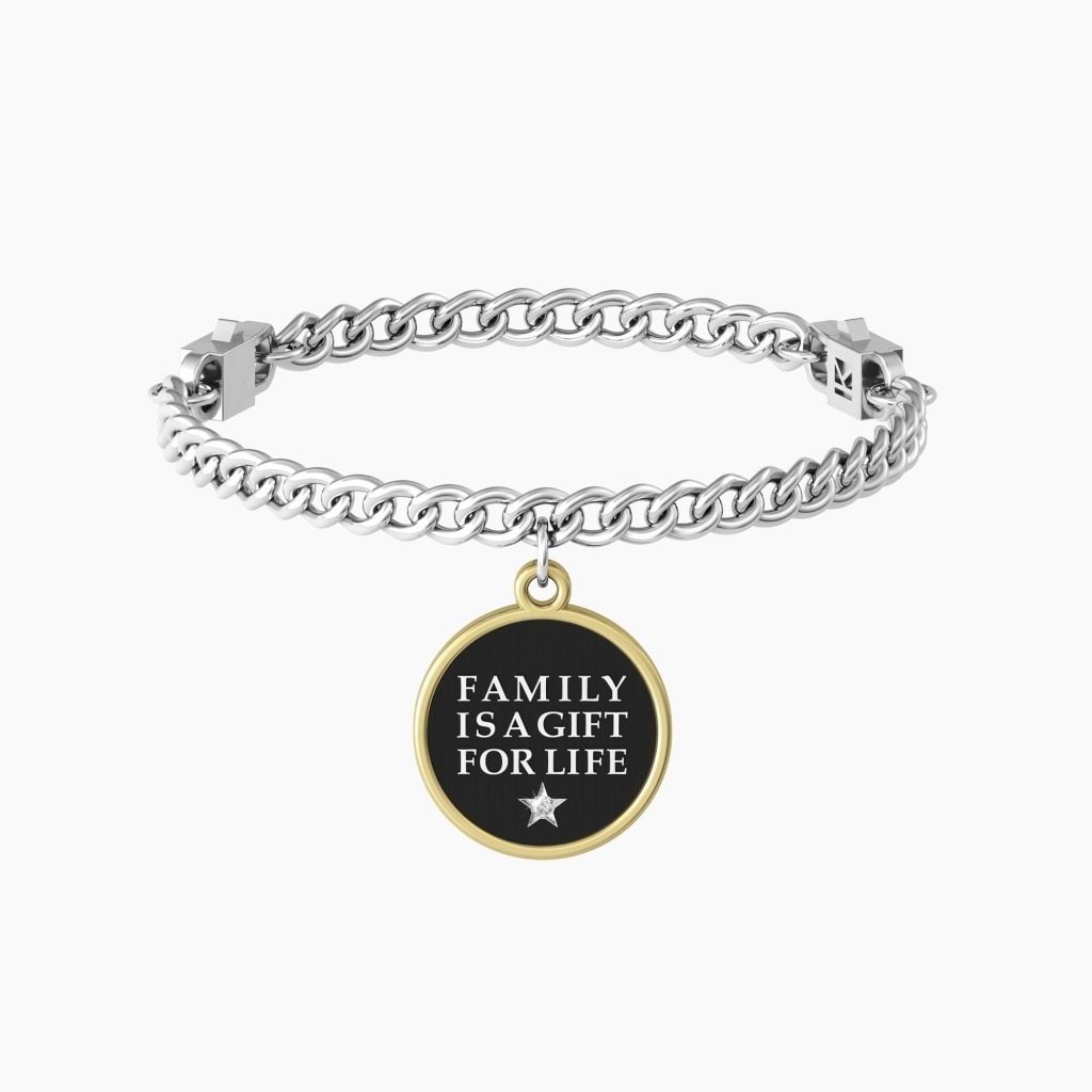 Bracciale in acciaio 316l e pvd oro - 731922
