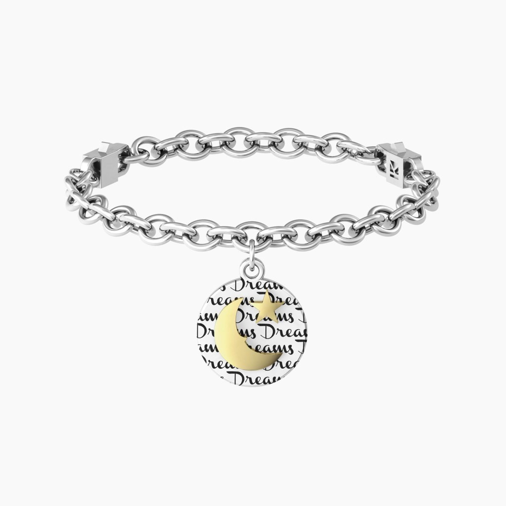 Bracciale in acciaio 316l e pvd oro - 731971