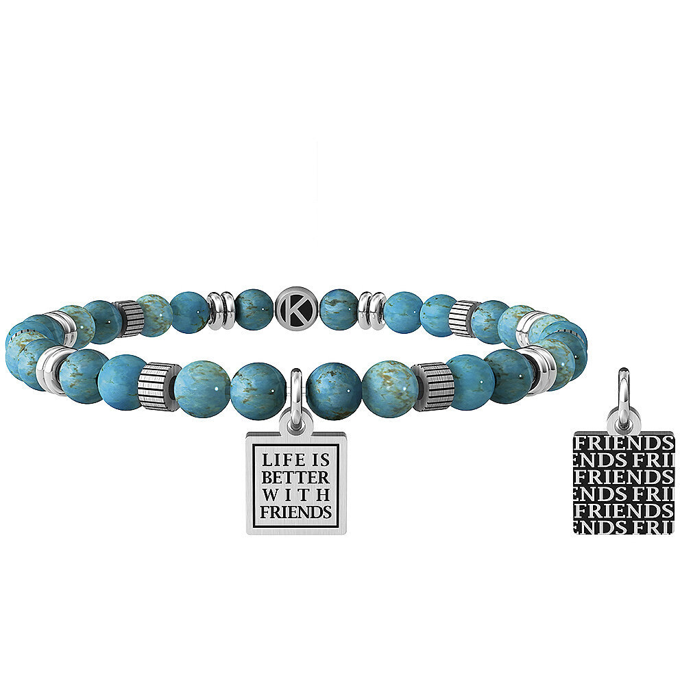 Bracciale turchese e acciaio 316l - 731990