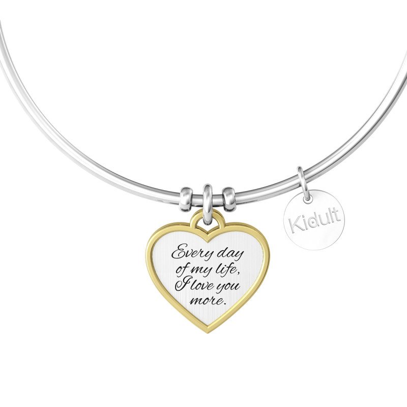 Bracciale in acciaio 316l e pvd oro - 732075