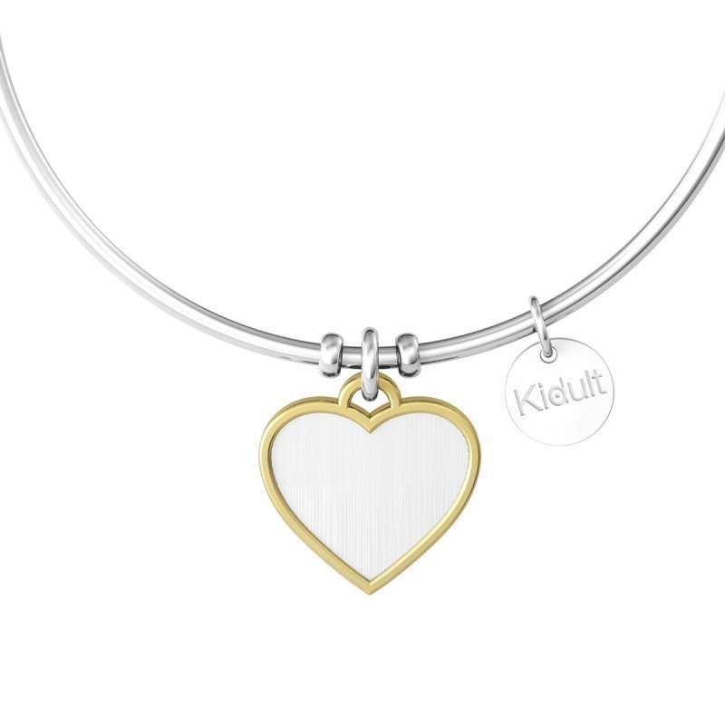 Bracciale in acciaio 316l e pvd oro - 732081