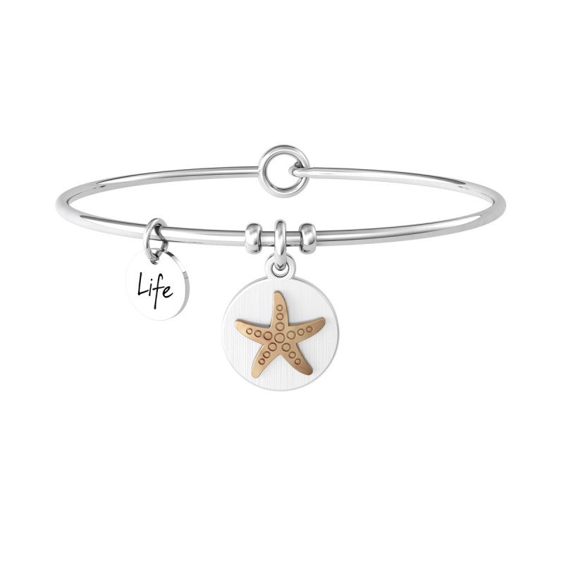 Bracciale in acciaio 316L e PVD Rosè - 732146