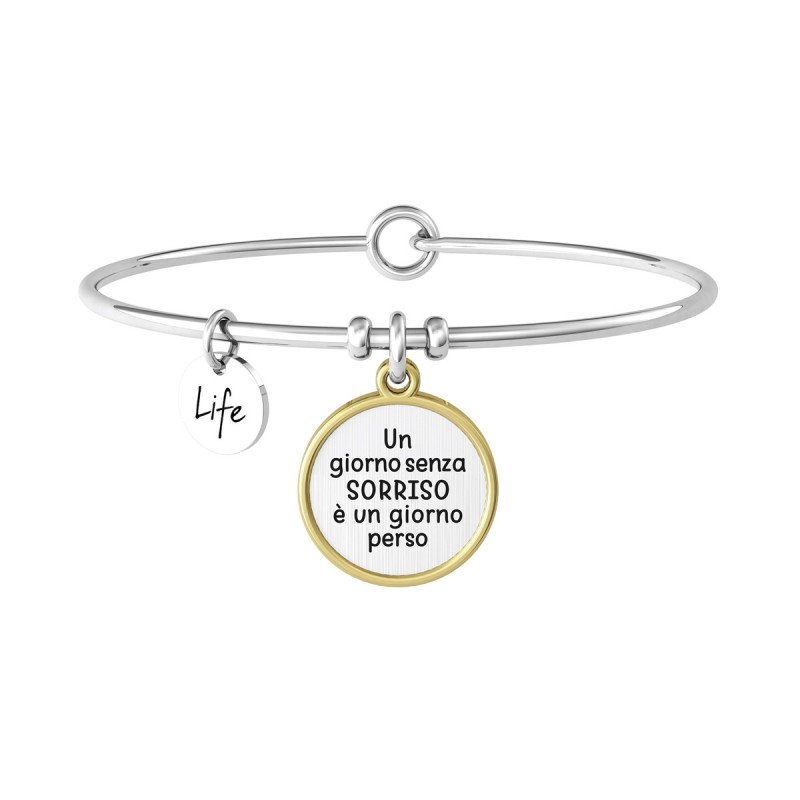 Bracciale in acciaio 316L e PVD Gold - 732150