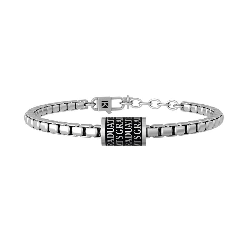 Bracciale in acciaio 316L e PVD Black - 732170