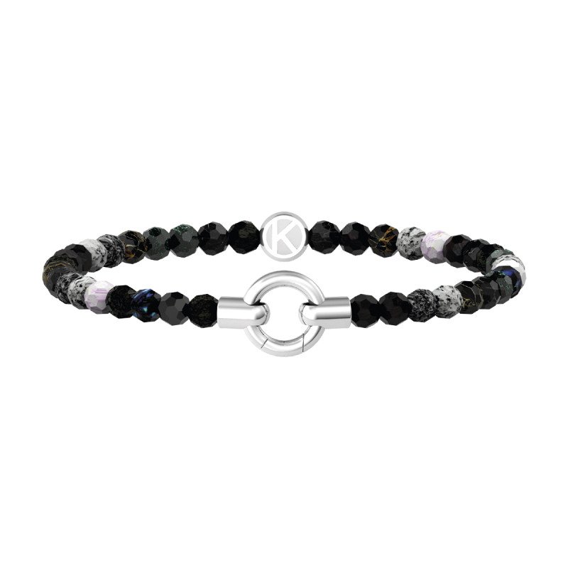 Bracciale in acciaio 316L agata - 732203 Bracciale in acciaio 316L agata - 732203