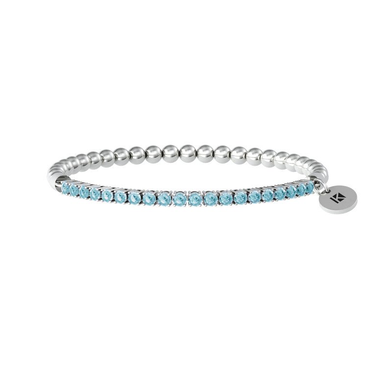 Bracciale in acciaio 316L zirconi - 732208