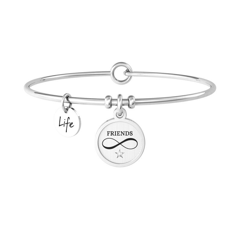 Bracciale in acciaio 316L cristalli - 732220