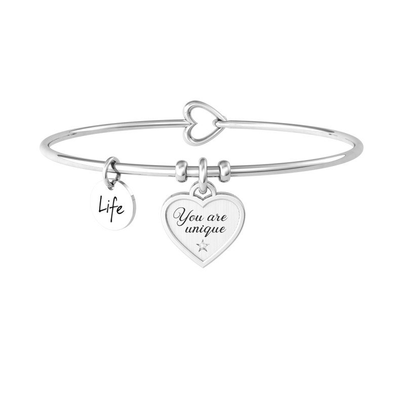 Bracciale in acciaio 316L cristalli - 732222