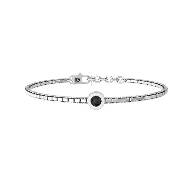 Bracciale in acciaio 316L cristalli - 732253