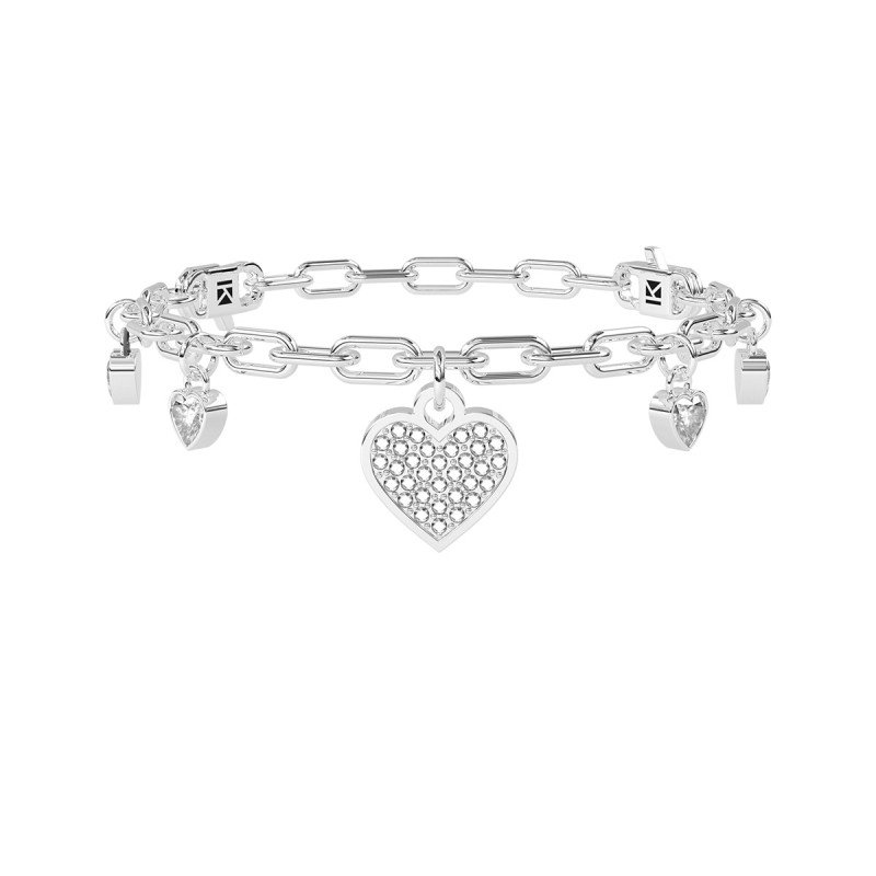 Bracciale in acciaio 316L cristalli zirconi - 732270 Bracciale in acciaio 316L cristalli zirconi - 732270