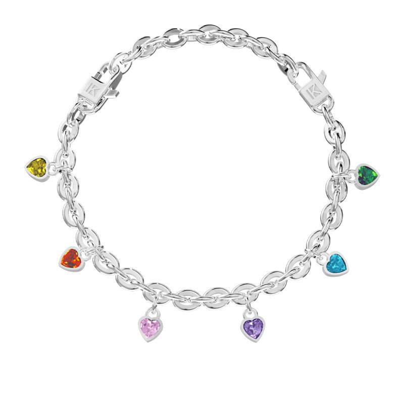 Bracciale in acciaio 316L zirconi - 732276 Bracciale in acciaio 316L zirconi - 732276