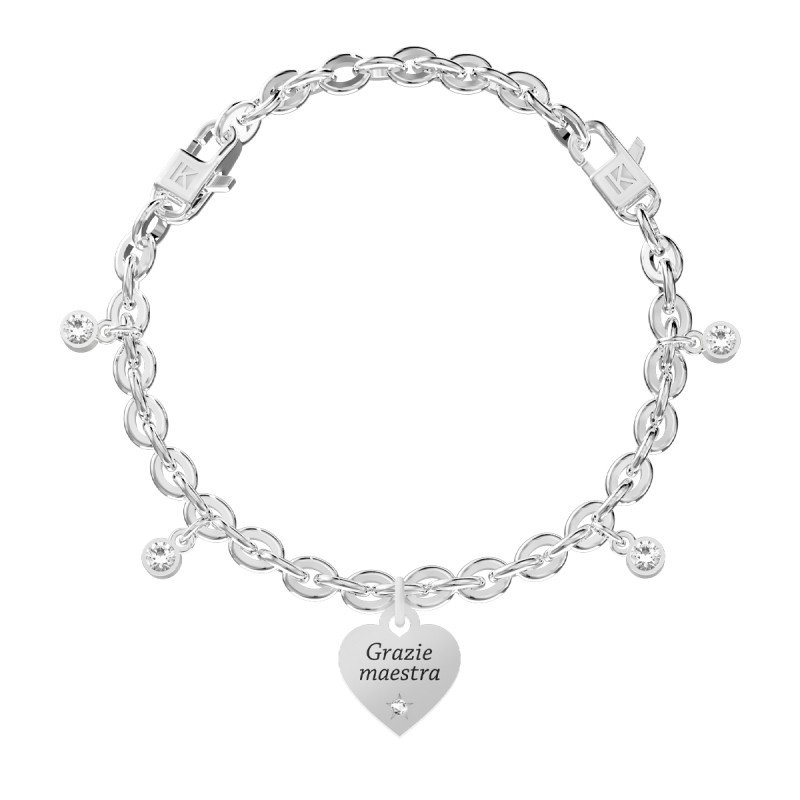 Bracciale in acciaio 316L cristalli - 732280 Bracciale in acciaio 316L cristalli - 732280