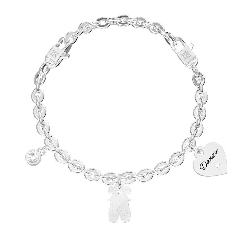 Bracciale in acciaio 316L cristalli - 732284 Bracciale in acciaio 316L cristalli - 732284