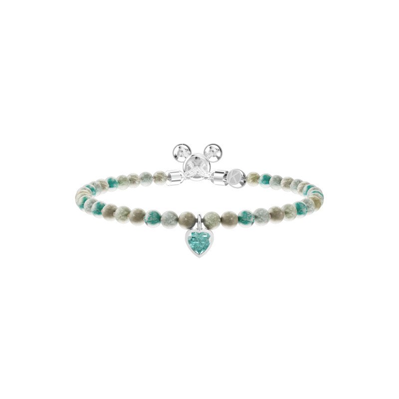 Bracciale in acciaio 316L diaspro cristalli - 732291 Bracciale in acciaio 316L diaspro cristalli - 732291