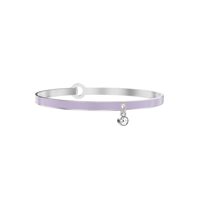 Bracciale in acciaio 316L smalto cristalli - 732305