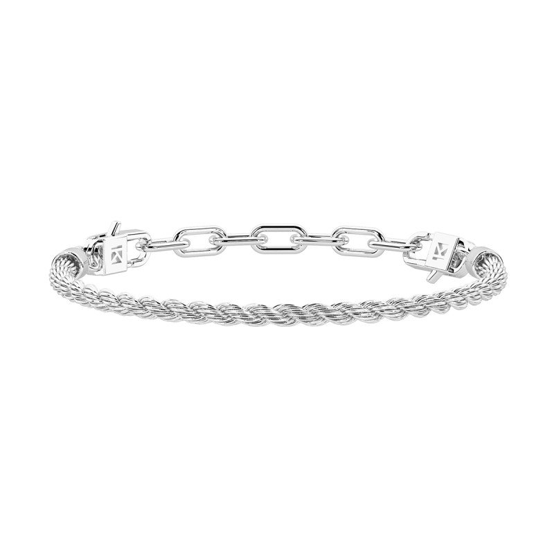 Bracciale componibile con catena corda - 732379