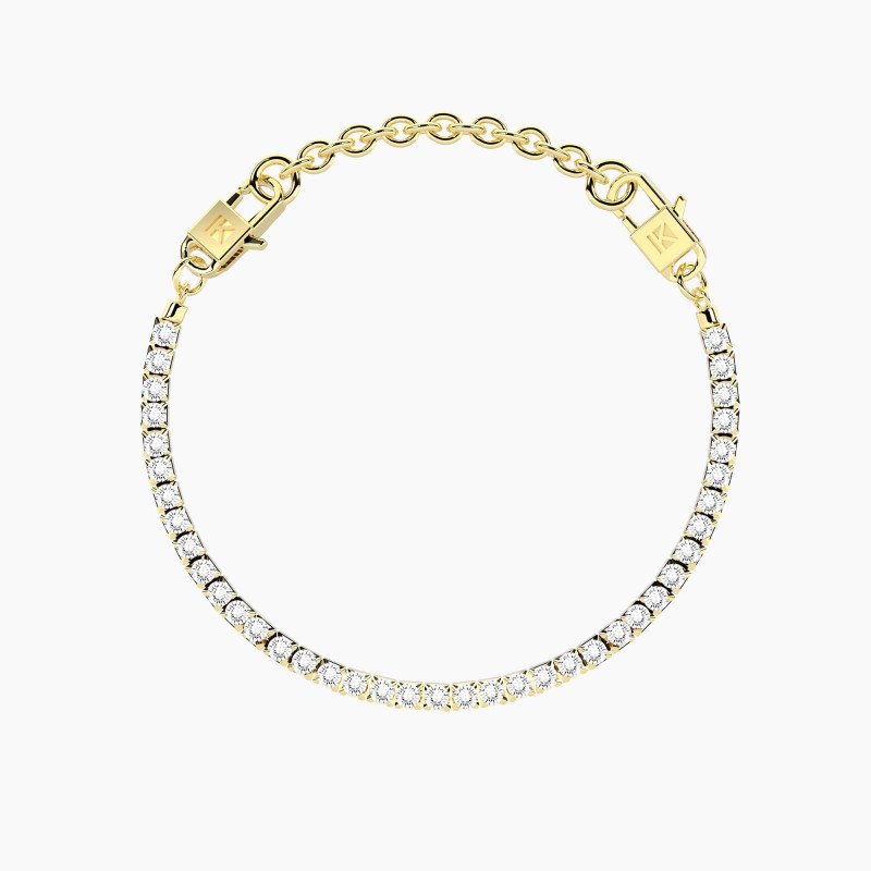 Bracciale tennis dorato componibile - 732388