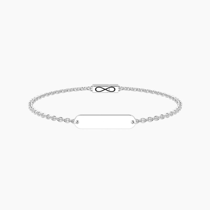 Bracciale Infinity con targhetta - 732403-19