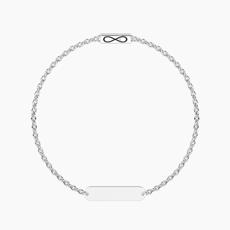 Bracciale Infinity con targhetta - 732403-19