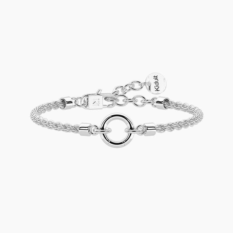 Bracciale componibile con catena corda in acciaio - 732407