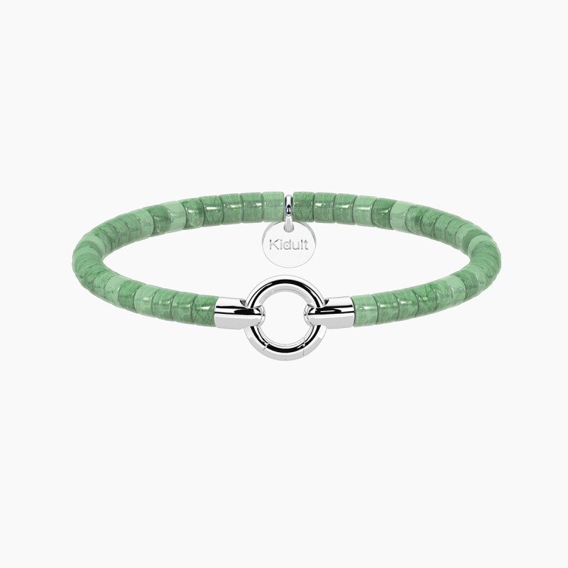 Bracciale componibile con conchiglie verdi - 732412