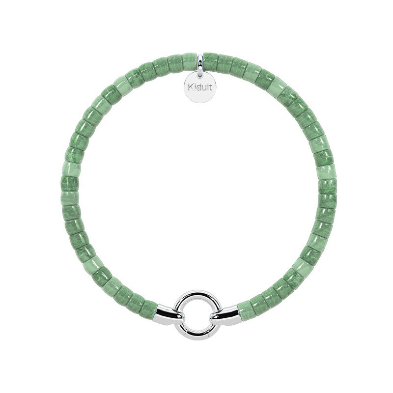 Bracciale componibile con conchiglie verdi - 732412