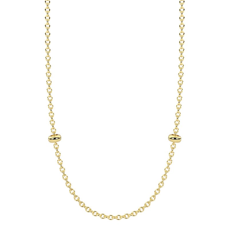 Collana dorata con catena rolò - 751240