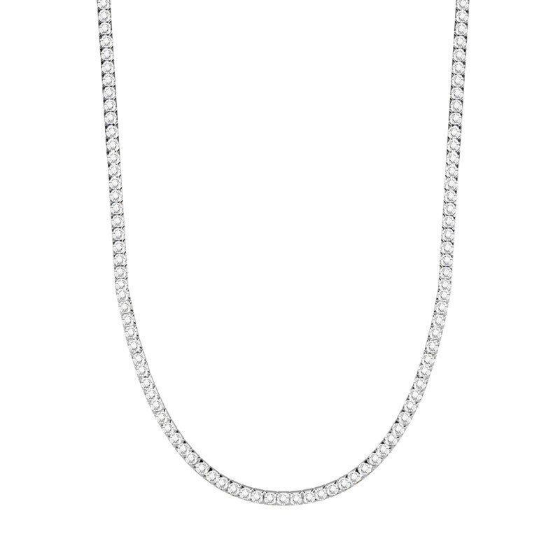 Girocollo in acciaio 316L cristalli - 751244