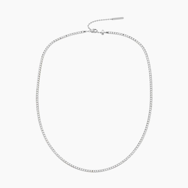 Girocollo in acciaio 316L cristalli - 751244
